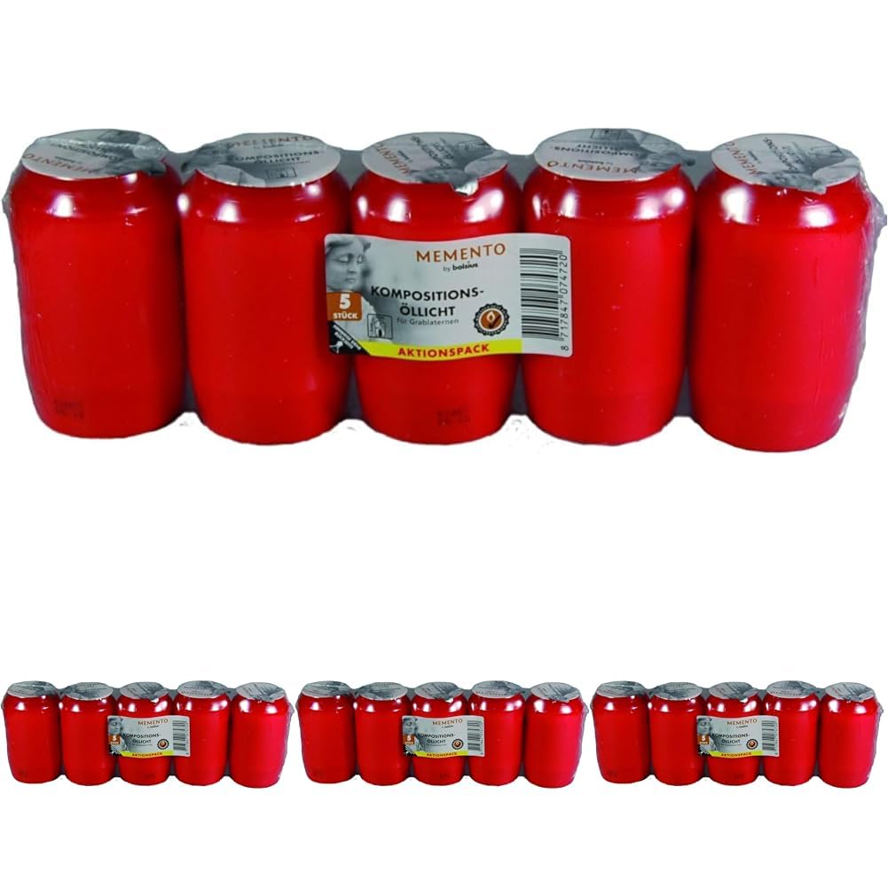 bolsius-grablichte-nr-3-rot-5er-pack-45-stunden image 6