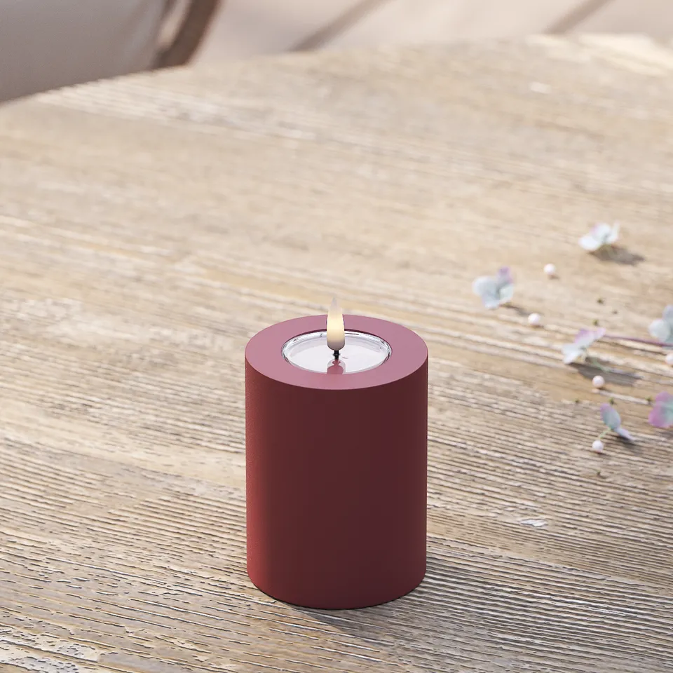 deluxe-homeart-au-enleuchten-led-kerze-7-5x10-cm-bordeaux-ip44 image 1