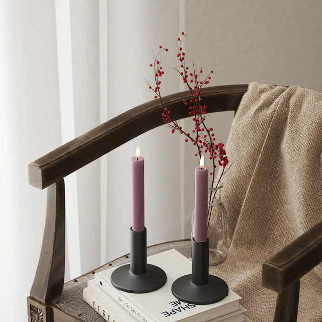 deluxe-homeart-stabkerzen-led-helllila-15-cm-2-st-ck image 1