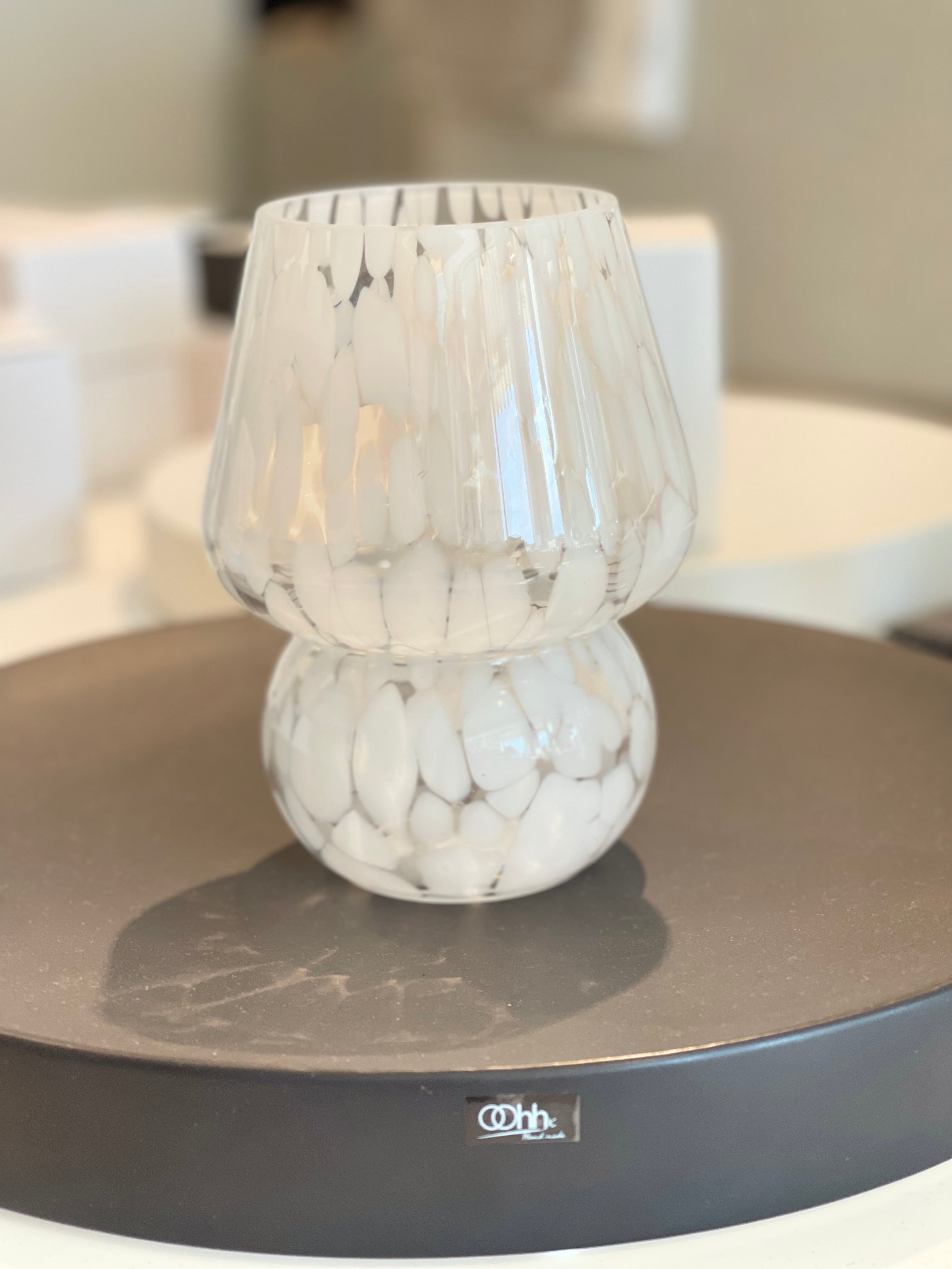bloomingville-halim-vase-glas-wei-deko-vase image 2