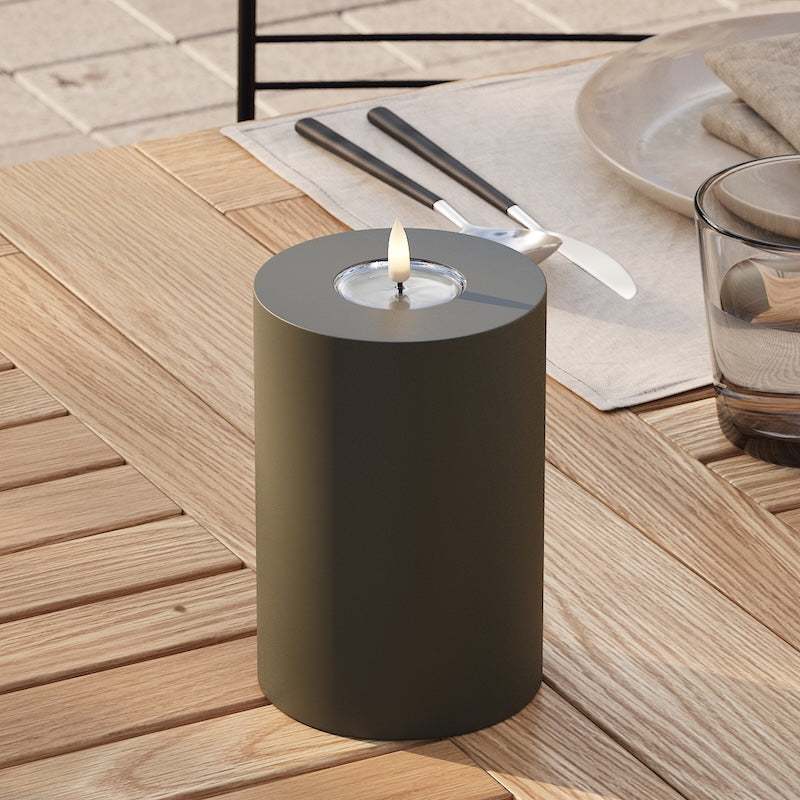 deluxe-homeart-au-enleuchten-led-blockkerze-dunkelgr-n-10x15-ip44 image 2