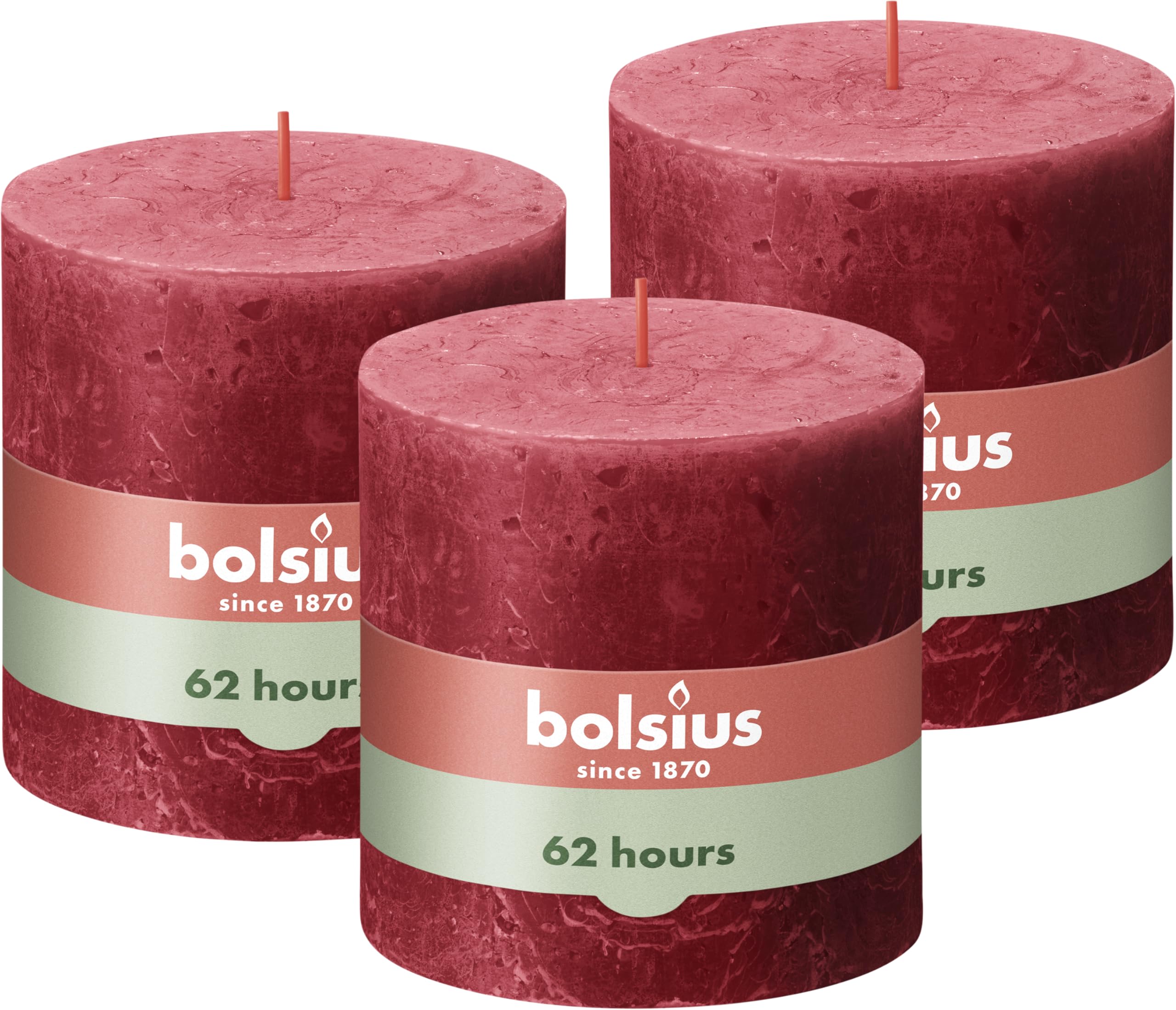 bolsius-rustik-stumpenkerze-xxl-rot-10x10cm-3-st-ck-62-std image 1