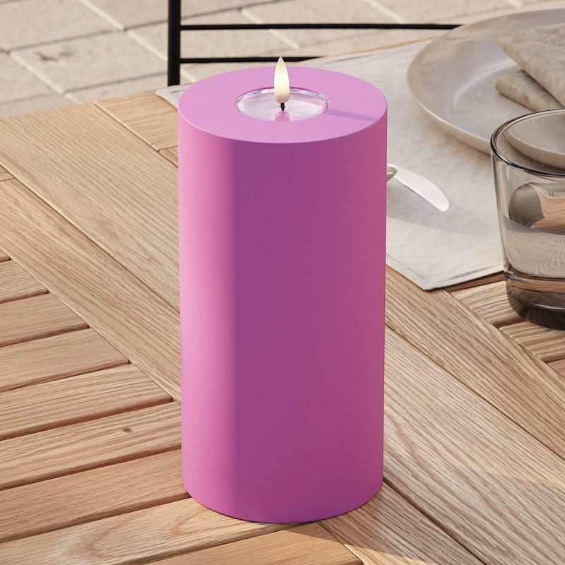 deluxe-homeart-au-enleuchten-led-blockkerze-10x20-cm-magenta-ip44 image 2
