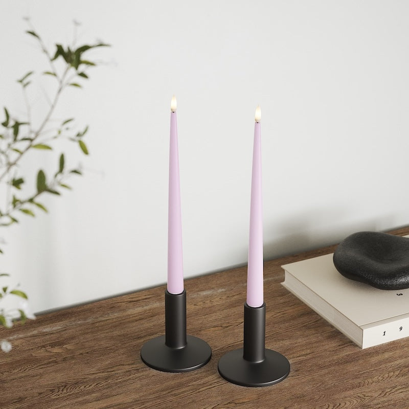 deluxe-homeart-kerzenlicht-mit-lack-led-stabkerzen-28cm-lavendel-2st image 4