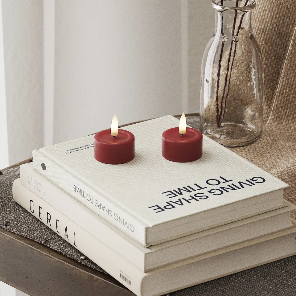deluxe-homeart-teelichter-led-2er-bordeaux-4-5-cm image 1