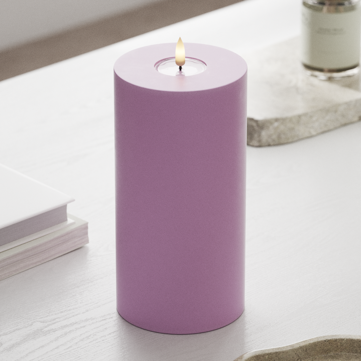 deluxe-homeart-blockkerzen-led-blockkerze-10x20-cm-lavendel image 3