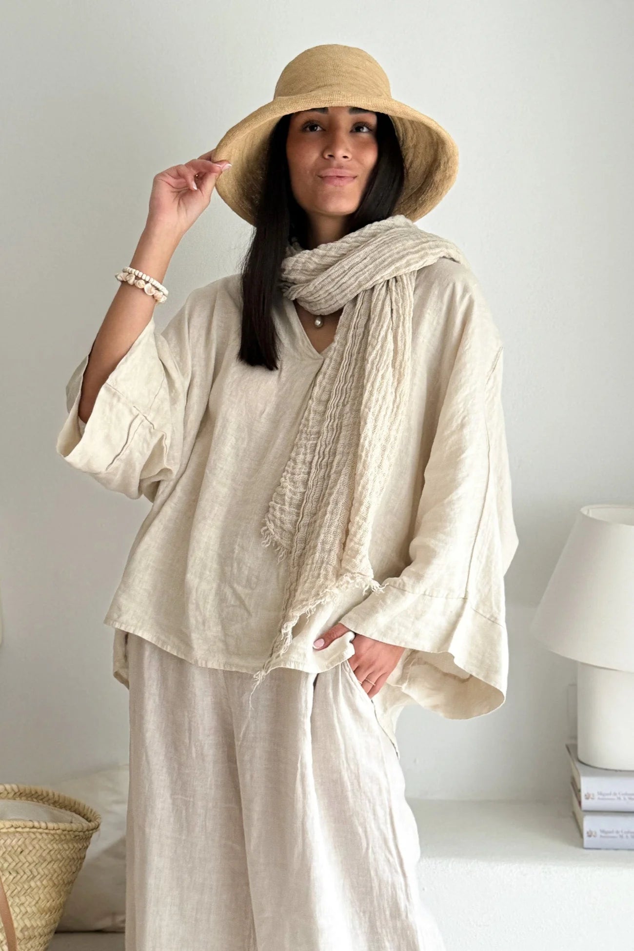 bypias-boho-mesh-leinenschal-100-leinen-einheitsgr-e image 2
