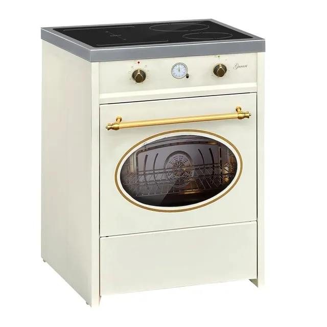 gurari-gch-e-612-cr-induktionsherd-60-cm-creme-4-zonen-grill image 1