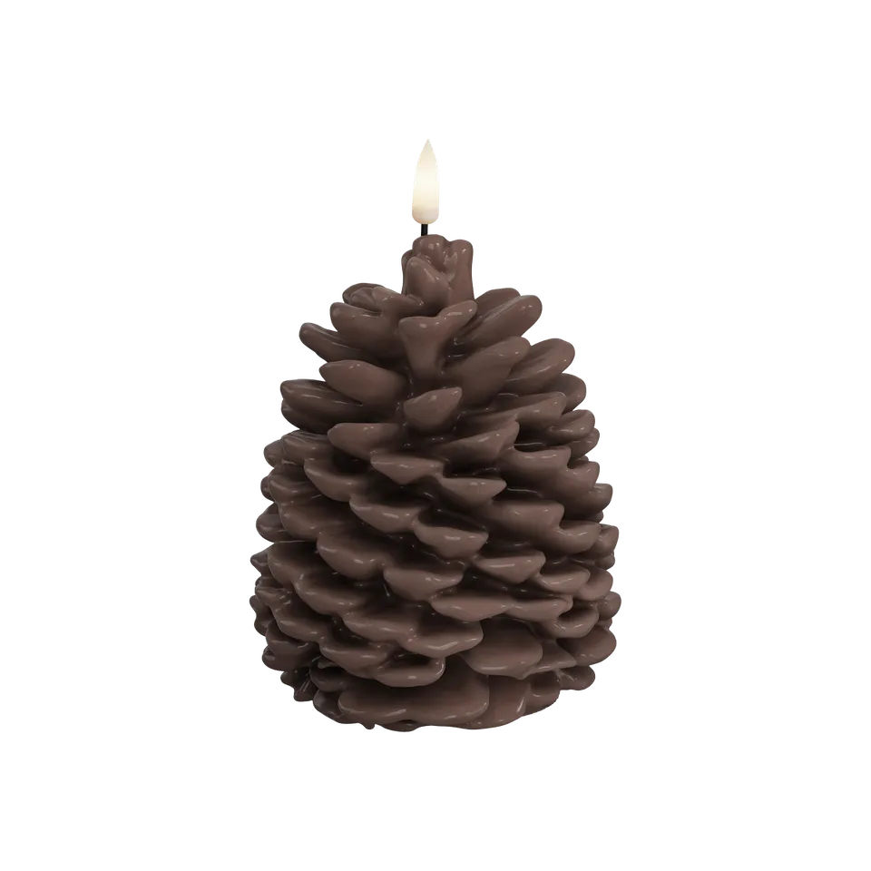 deluxe-homeart-saisons-led-tannenzapfen-10x13-cm-braun image 1
