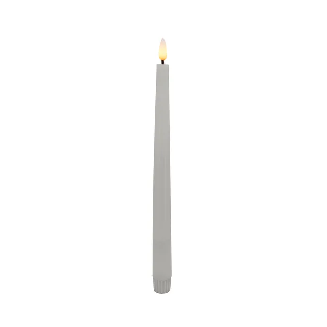 led-stabkerzen-echtwachs-sand-2er-set-26-5-cm image 1