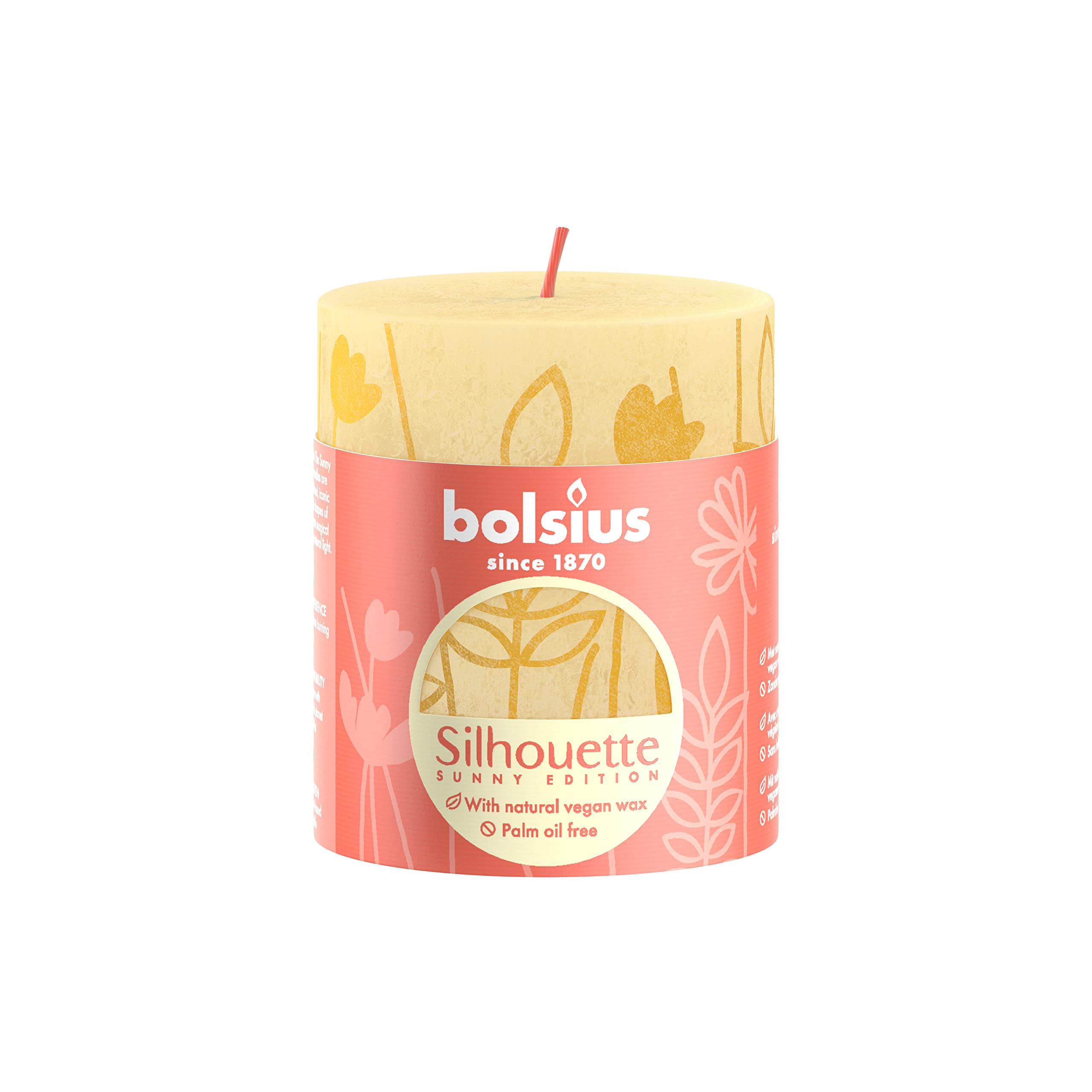 bolsius-rustik-silhouette-stumpenkerze-gelb-4er-8x7-cm-vegan image 1