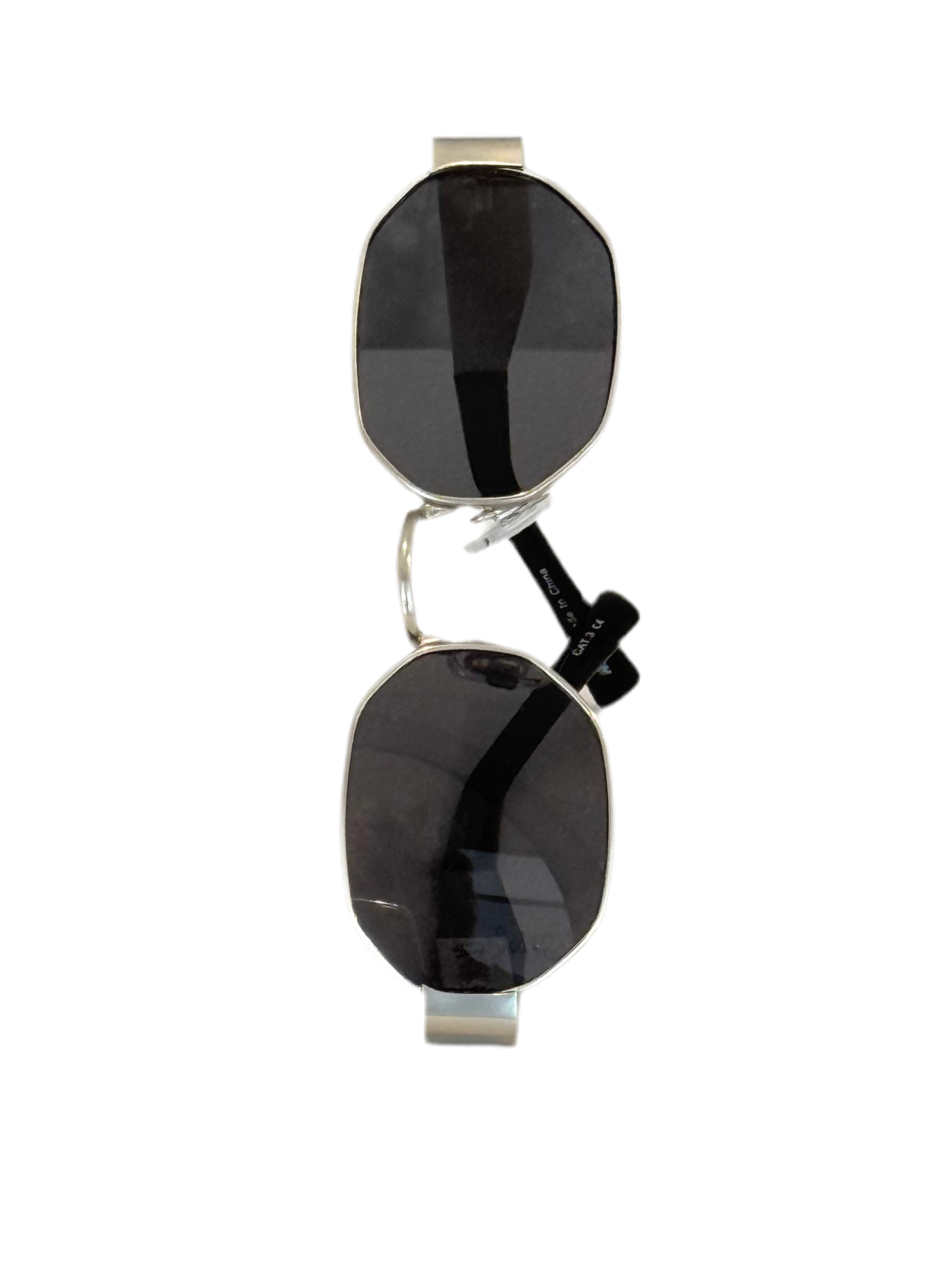 hailys-leni-sonnenbrille-silber-grau-achteckig-uv400 image 6