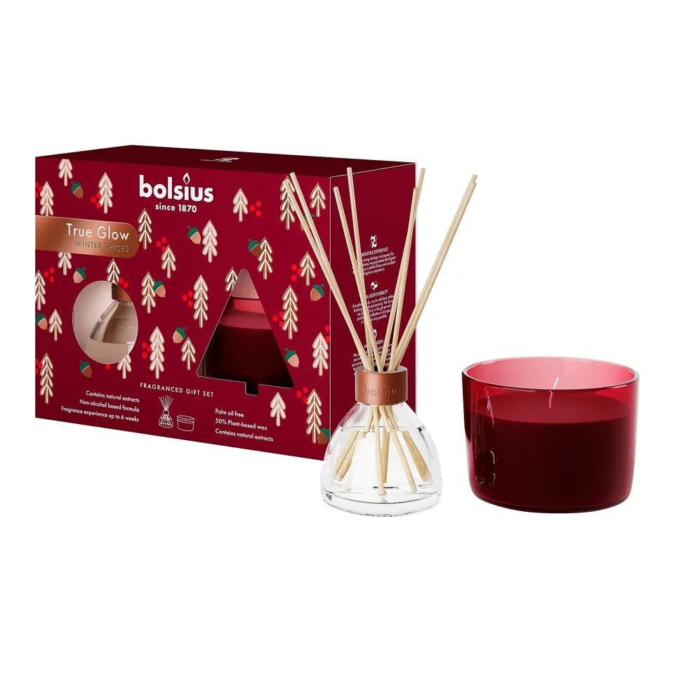 bolsius-true-glow-geschenkset-winter-spices-bordeauxrot-2tlg image 1