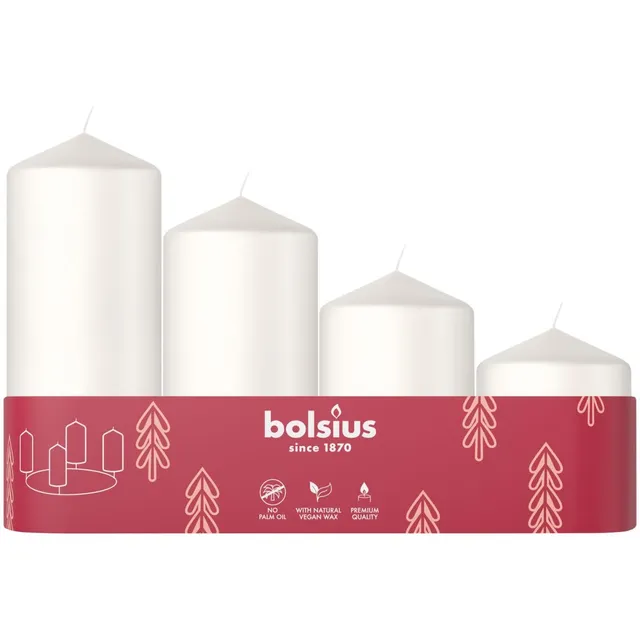 bolsius-essentials-advent-stumpenkerzen-wei-4er-set-vegan image 1