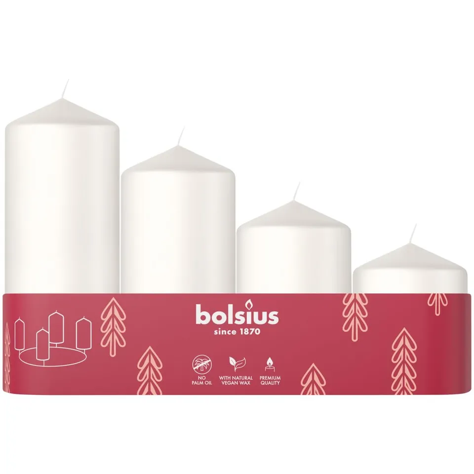 bolsius-essentials-advent-stumpenkerzen-wei-4er-set-vegan image 1