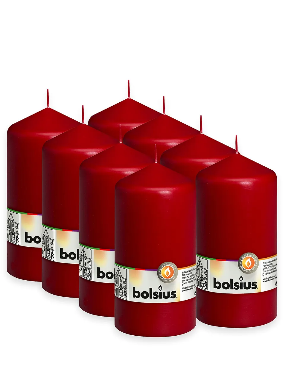 bolsius-essentials-stumpenkerzen-15x8-weinrot-8er-65h image 1