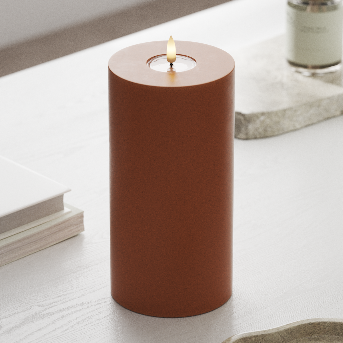 deluxe-homeart-blockkerzen-led-stumpenkerze-10x20cm-orange-real-flame image 3