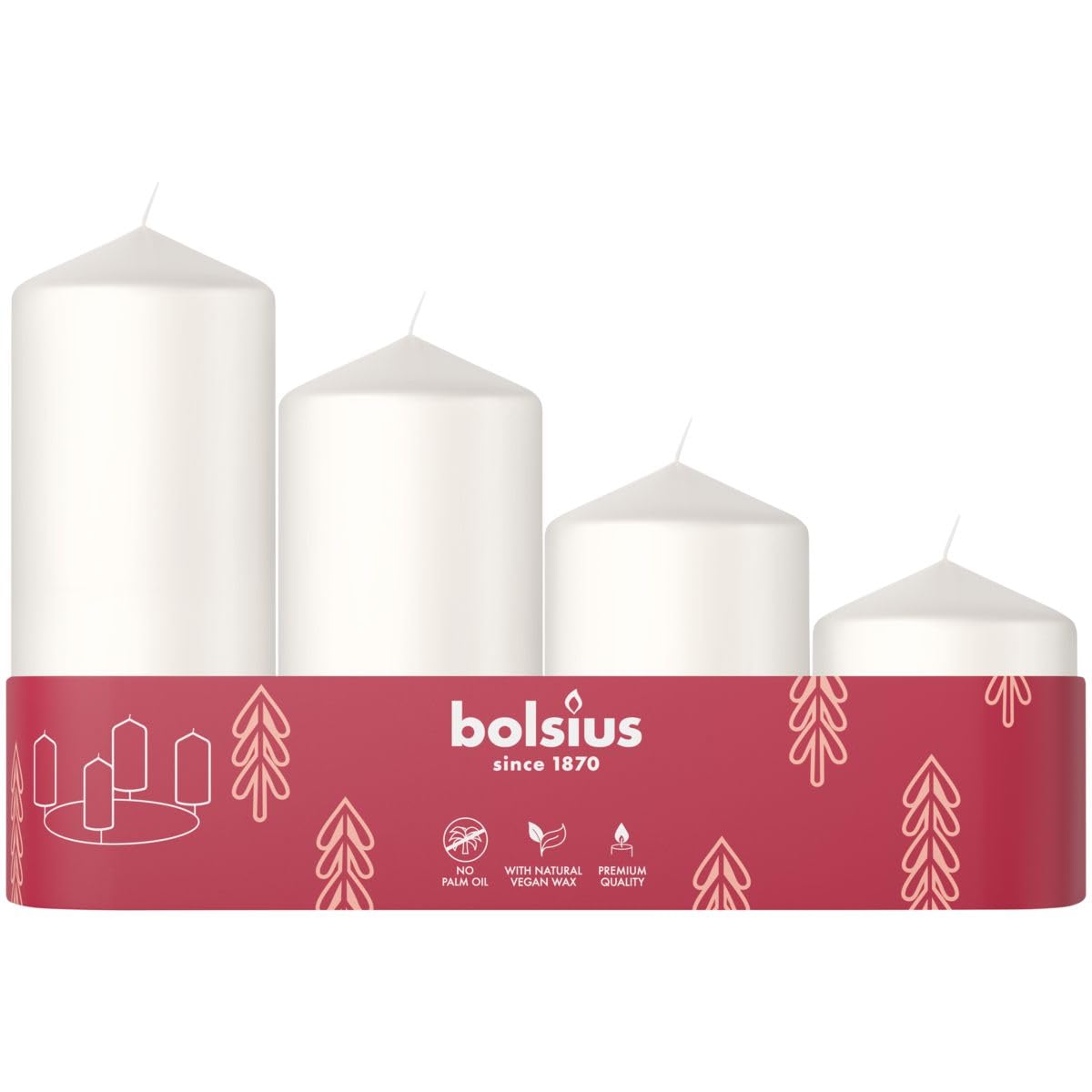bolsius-essentials-advent-stumpenkerzen-wei-4er-set-vegan image 1
