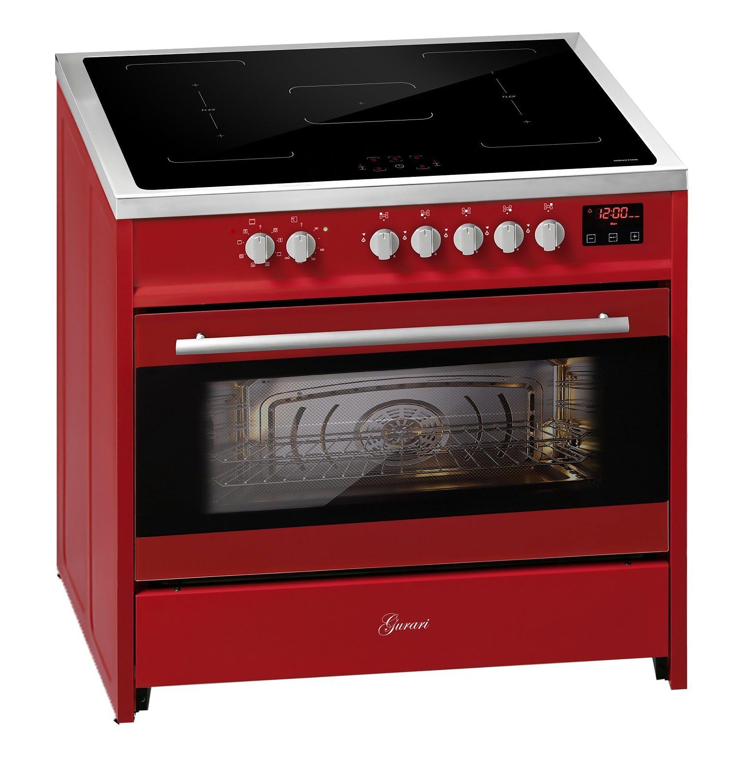 gurari-e-913-r-standherd-90-cm-induktion-rot-flex-121l image 1