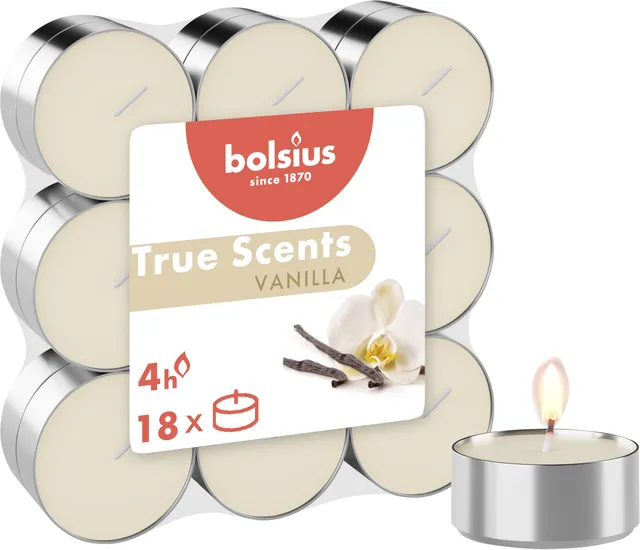 bolsius-true-scents-duftteelichter-vanille-18-st-ck-vegan-4h image 1
