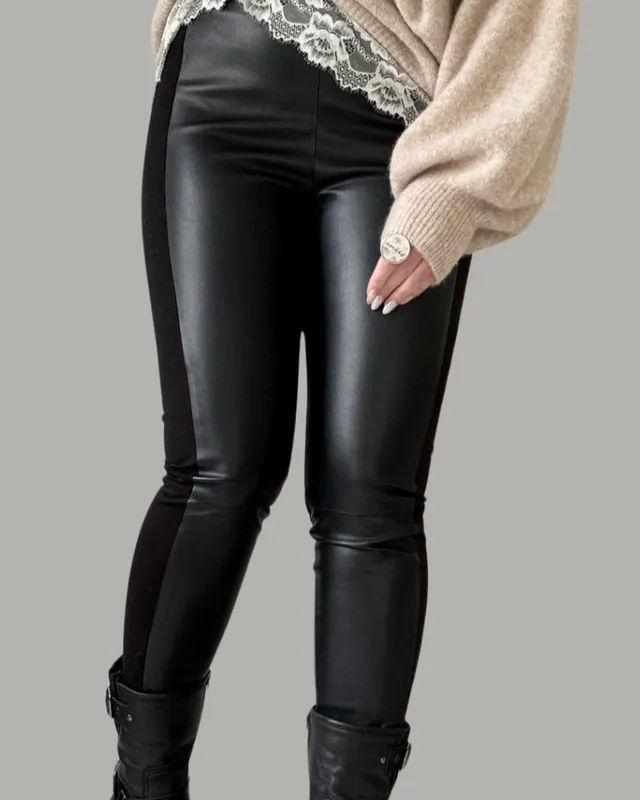 bypias-faux-leggings-kunstleder-schwarz-s image 1
