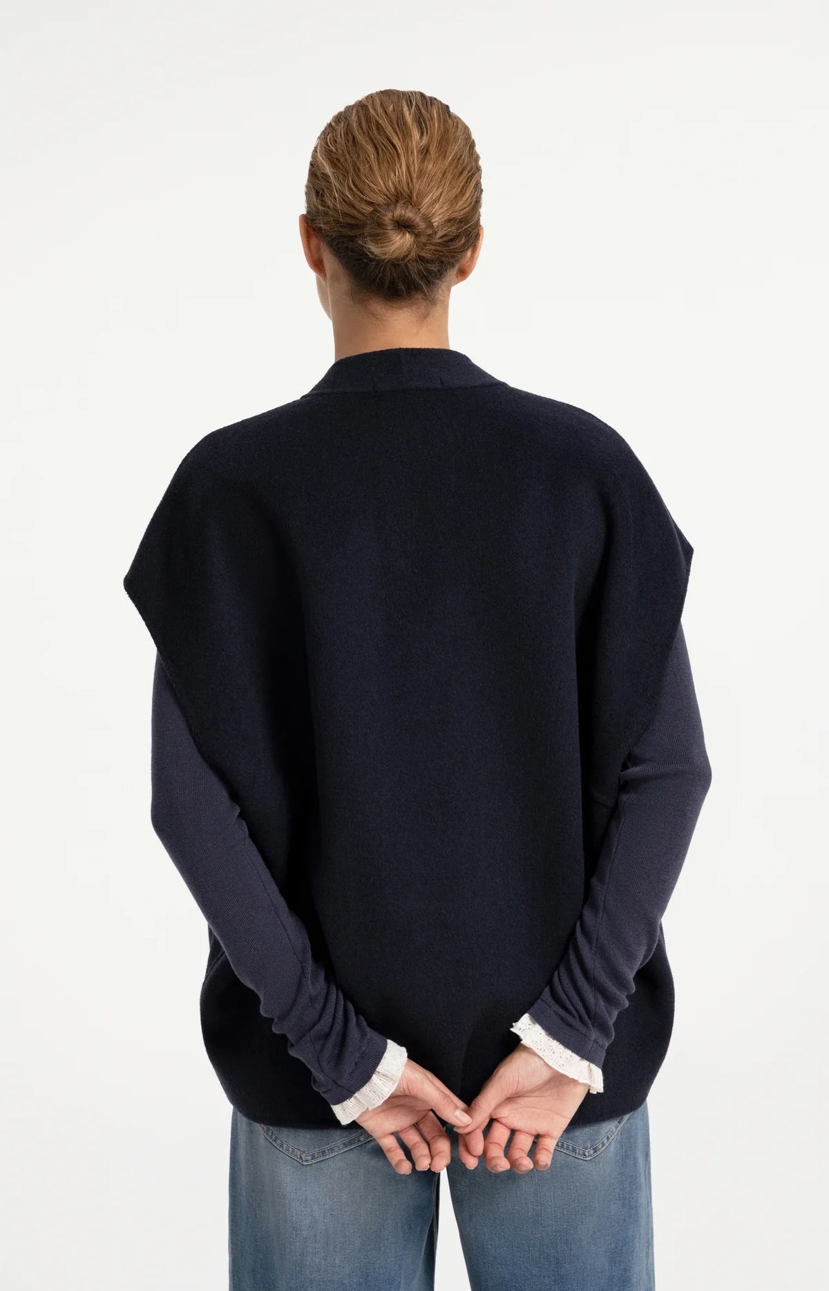 ein-st-ck-vom-gl-ck-yaya-wollweste-dunkelgrau-melange-oversize image 4