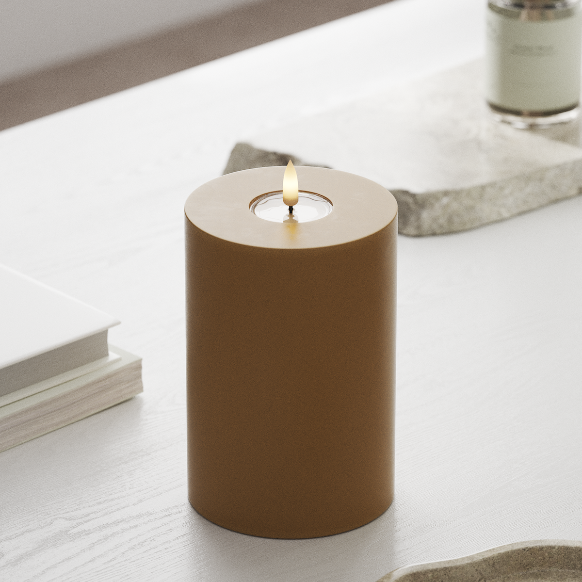 deluxe-homeart-blockkerzen-led-kerze-10x15-cm-curry-real-flame image 3
