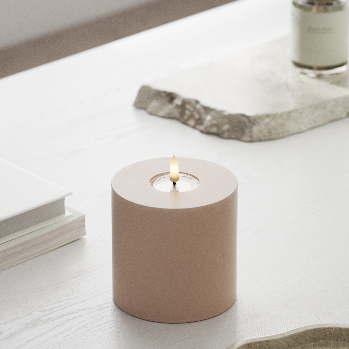 deluxe-homeart-blockkerzen-led-blockkerze-10x10-cm-rosa image 3