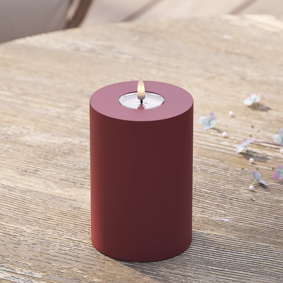 deluxe-homeart-au-enleuchten-led-kerze-10x15-cm-bordeaux-ip44 image 1