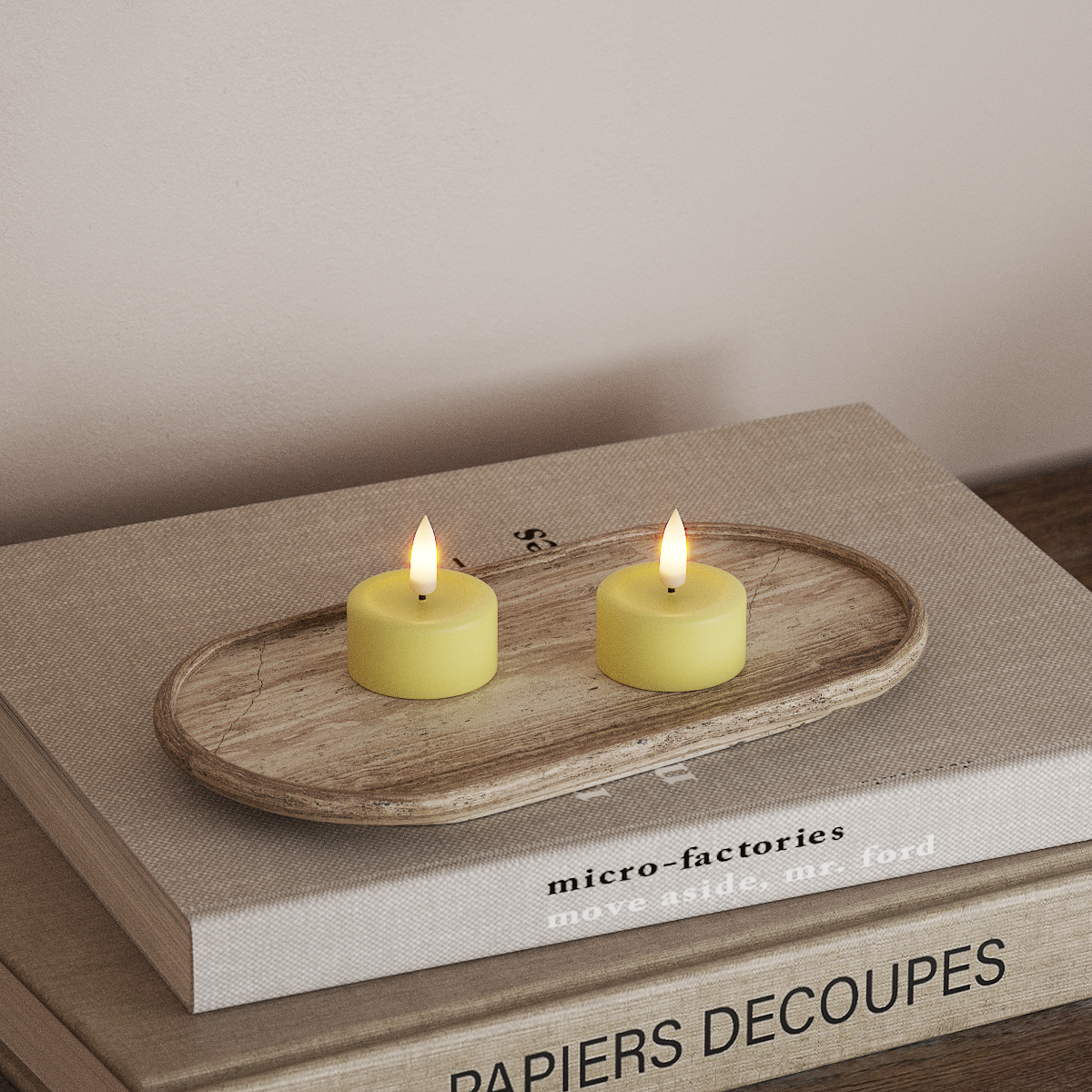 deluxe-homeart-teelichter-led-teelicht-hellgelb-2-st-ck-real-flame image 2