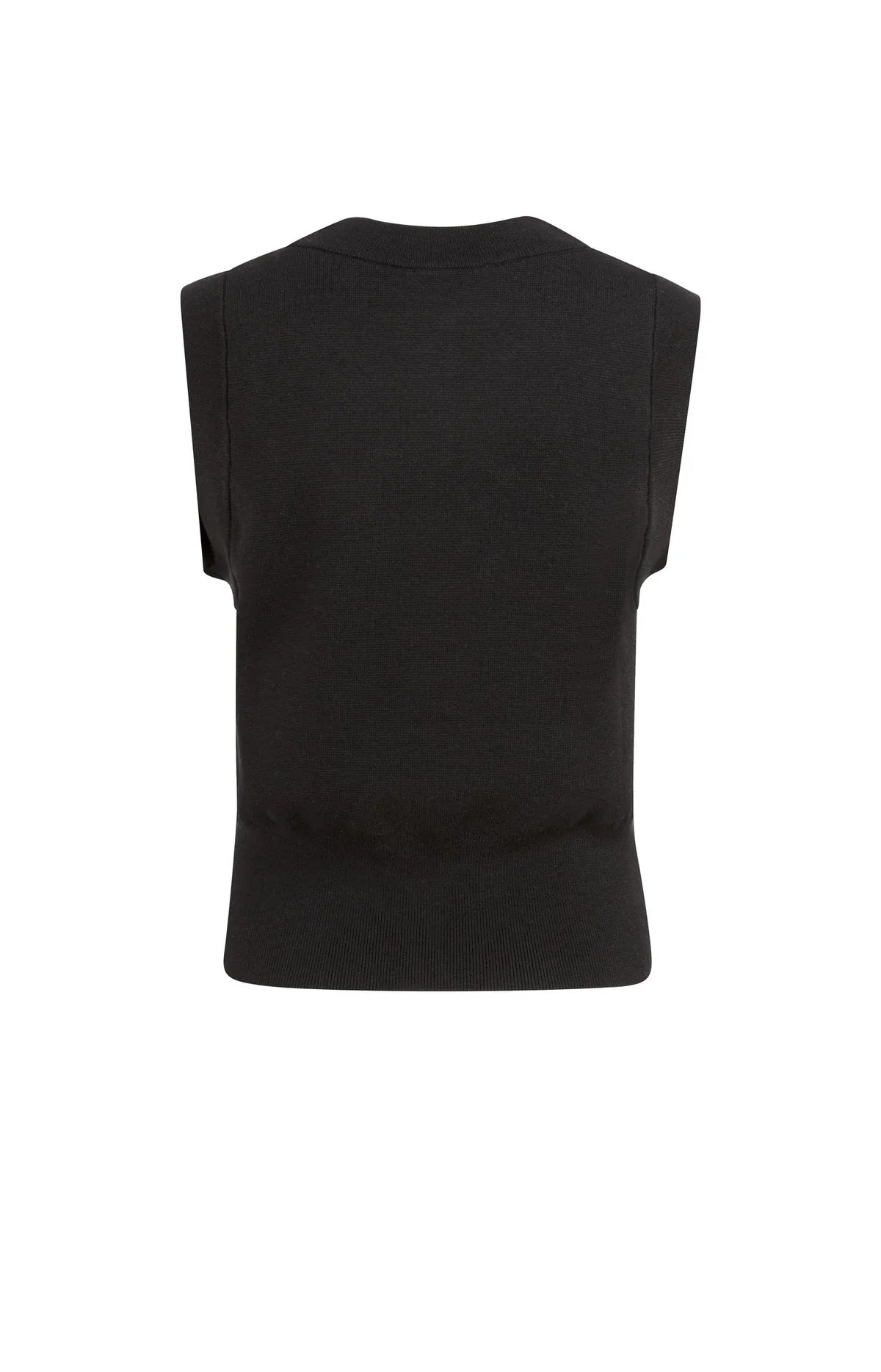 yaya-feinstrickweste-mit-knopfleiste-strickweste-schwarz-s image 6