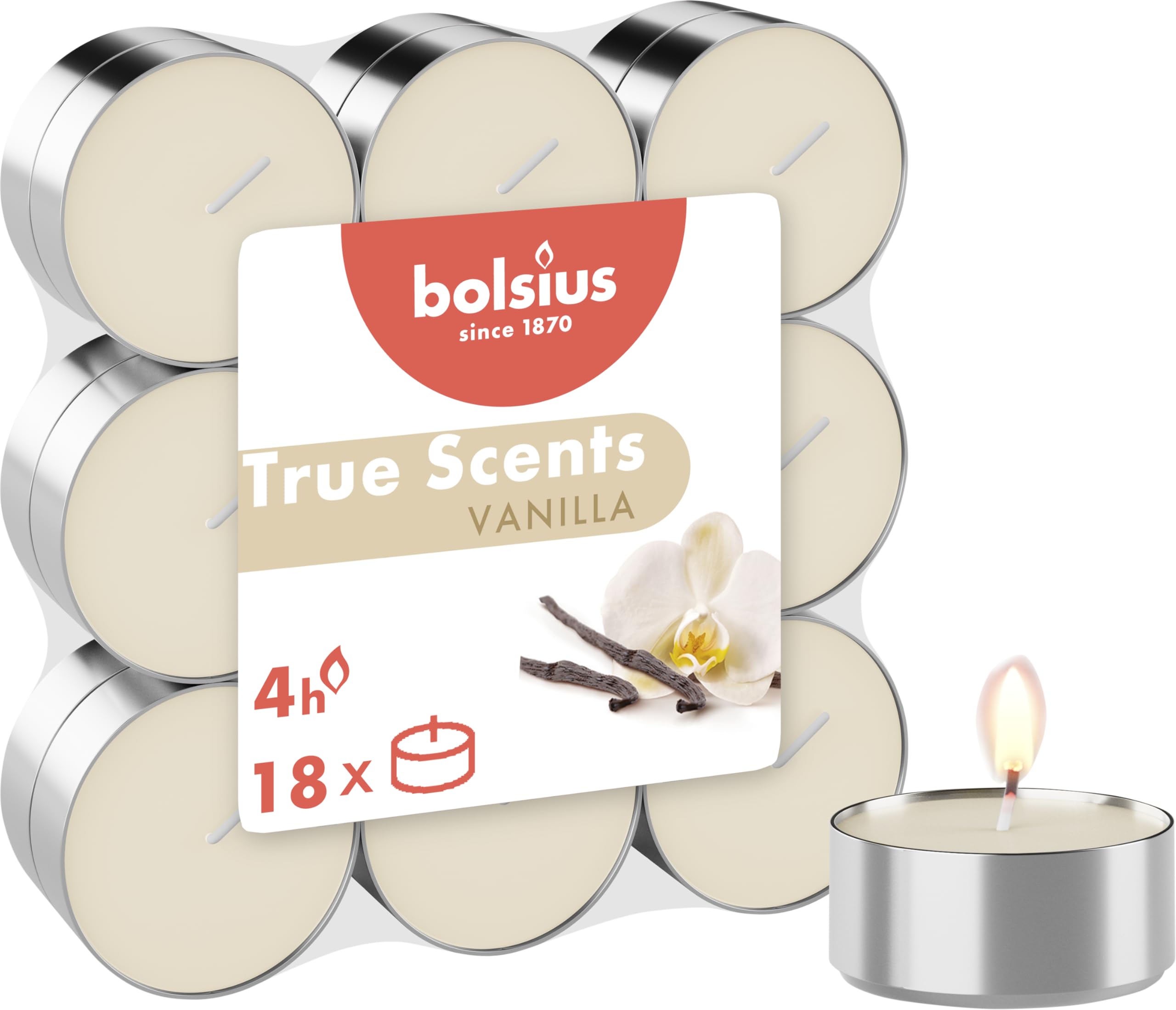 bolsius-true-scents-duftteelichter-vanille-18-st-ck-vegan-4h image 1