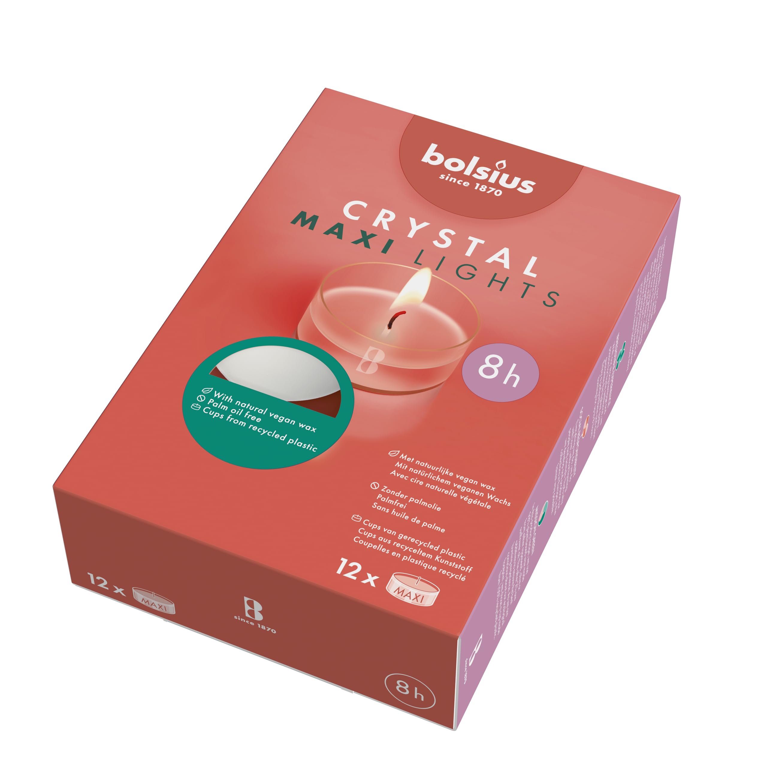 bolsius-teelichte-maxi-xl-clear-cup-8h-12-st-ck-wei image 1