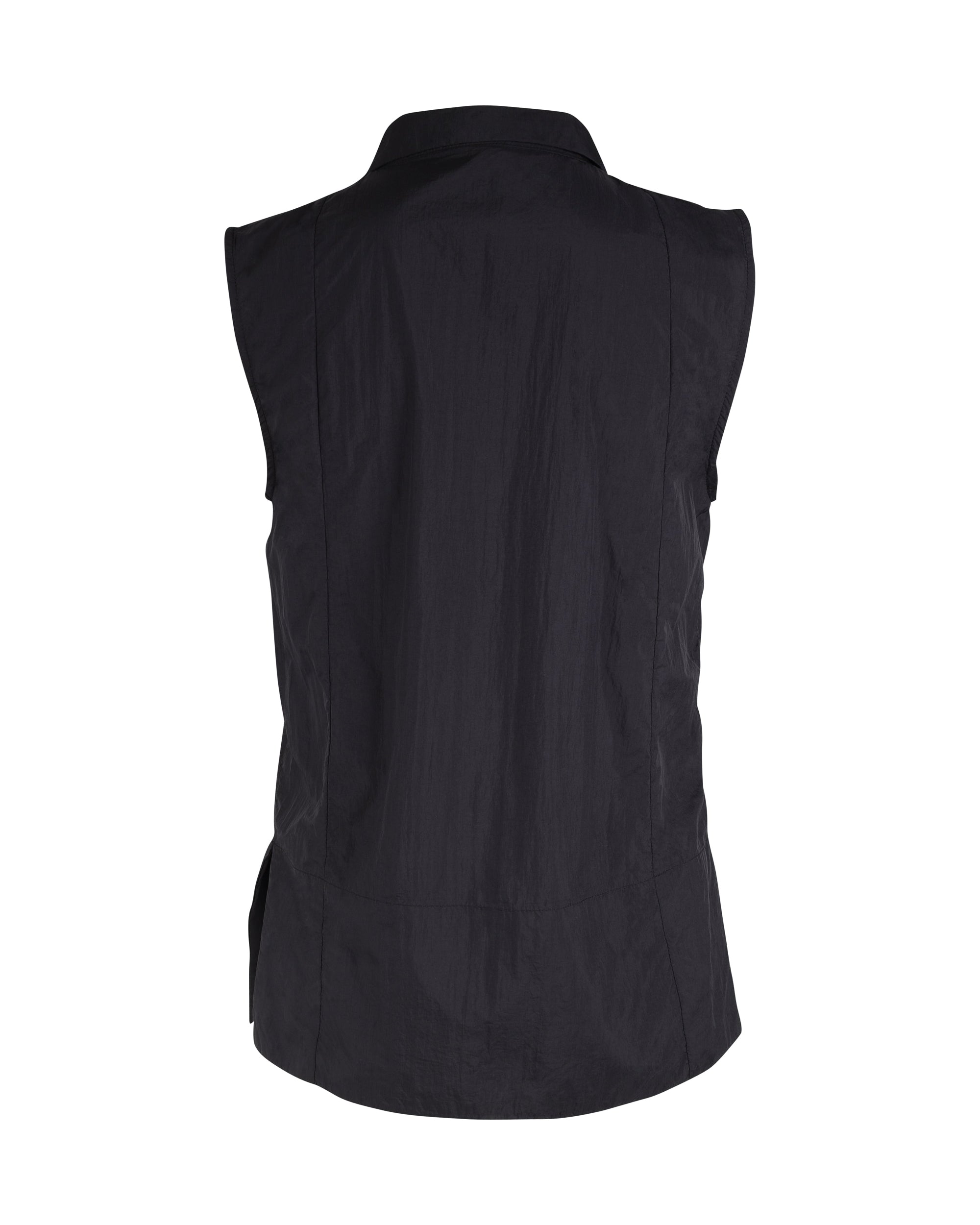 n-denmark-yen-rmellose-bluse-schwarz-stehkragen image 3