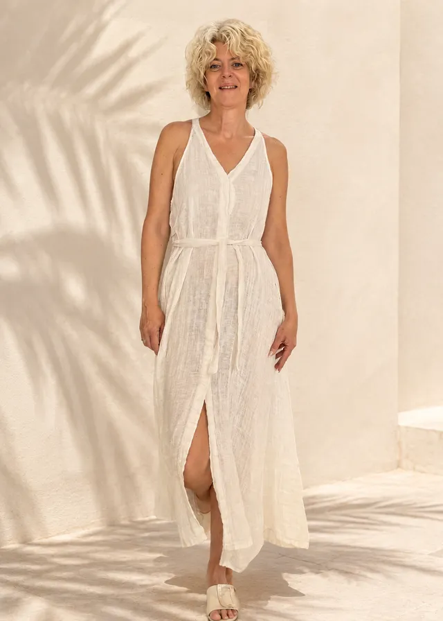 join-clothes-chania-maxi-leinenkleid-cremewei-100-leinen image 1