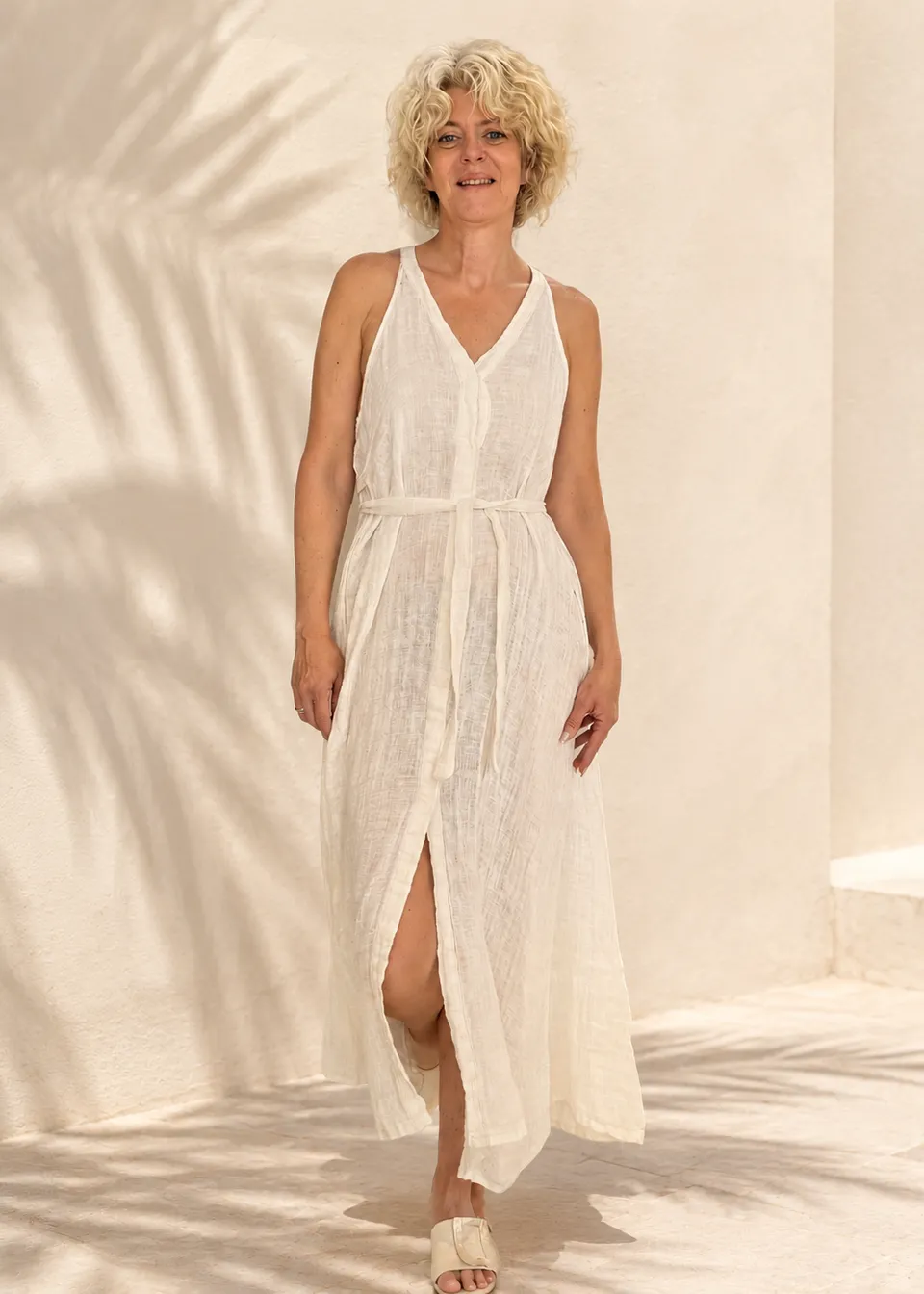 join-clothes-chania-maxi-leinenkleid-cremewei-100-leinen image 1
