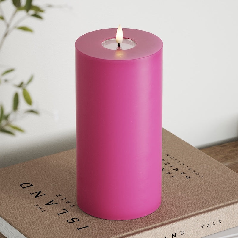 deluxe-homeart-blockkerzen-led-blockkerze-10x20-cm-magenta-real-flame image 4