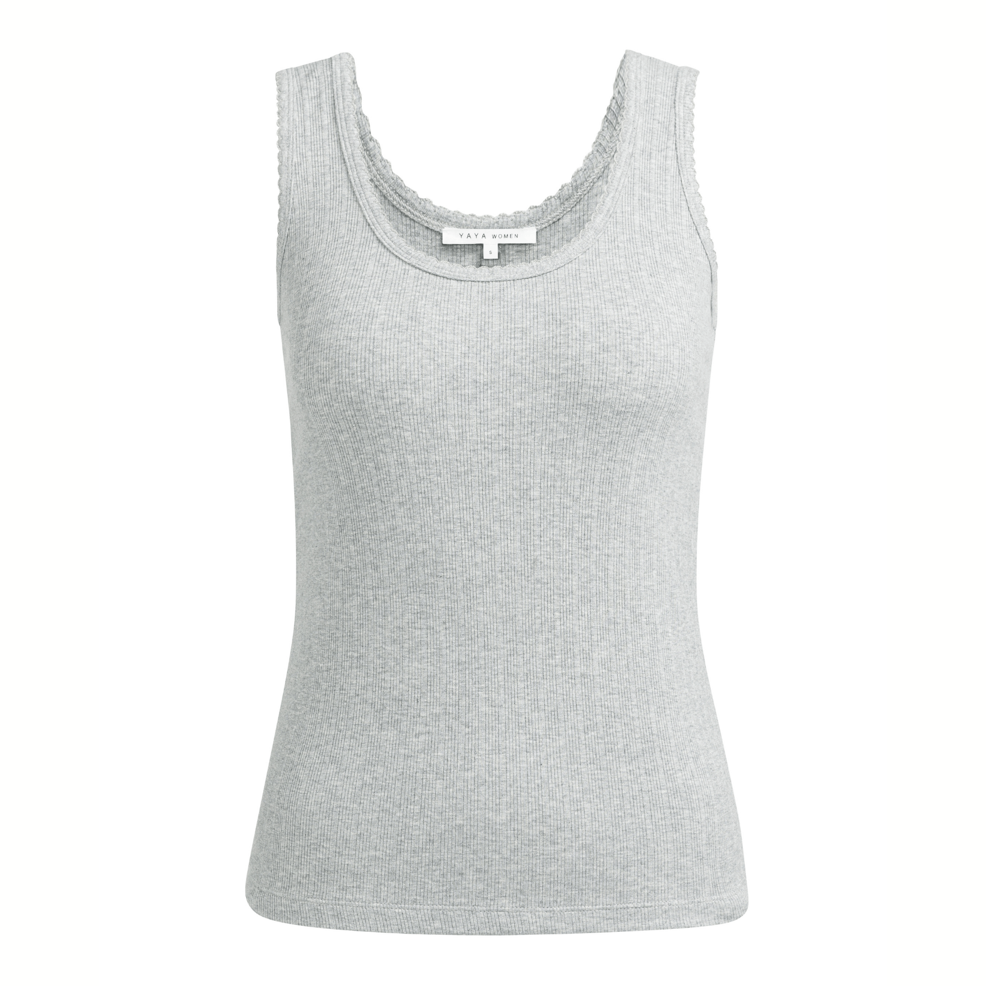 yaya-geripptes-top-rmellos-grau-melange-basics image 6