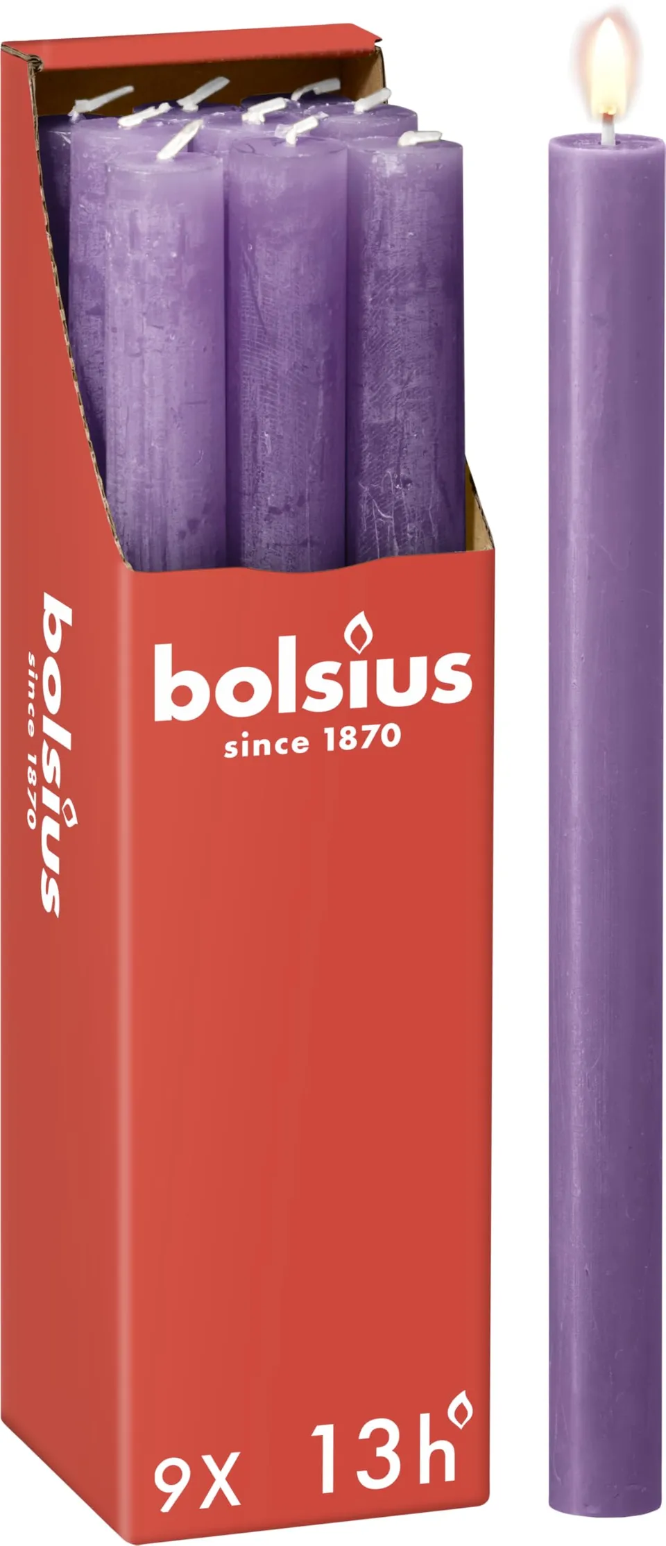 bolsius-rustik-stabkerzen-lila-9-st-ck-27cm-13-stunden image 1