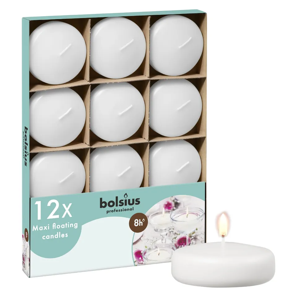 bolsius-true-scents-maxi-schwimmkerzen-wei-12er-8-stunden image 1
