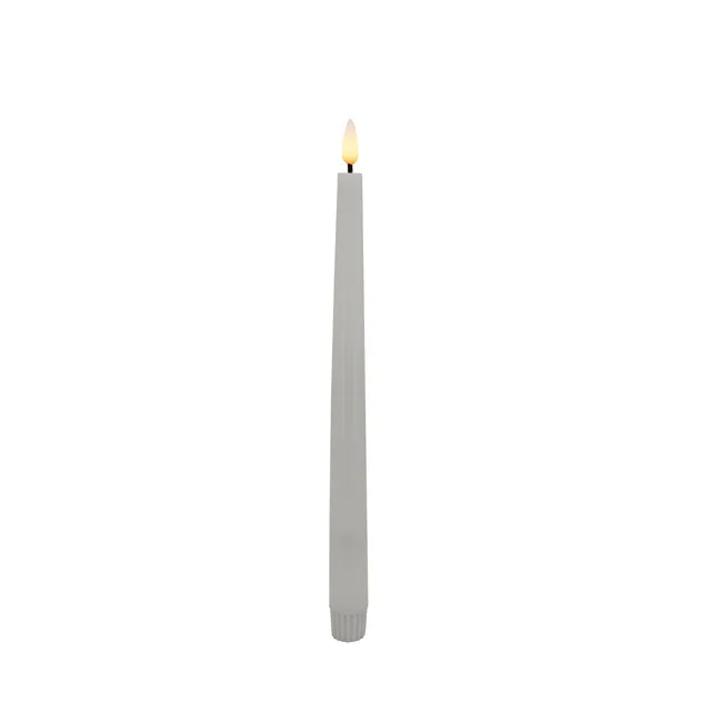 candela-lights-led-stabkerzen-wei-2er-set-echtwachs-26-5-cm image 1