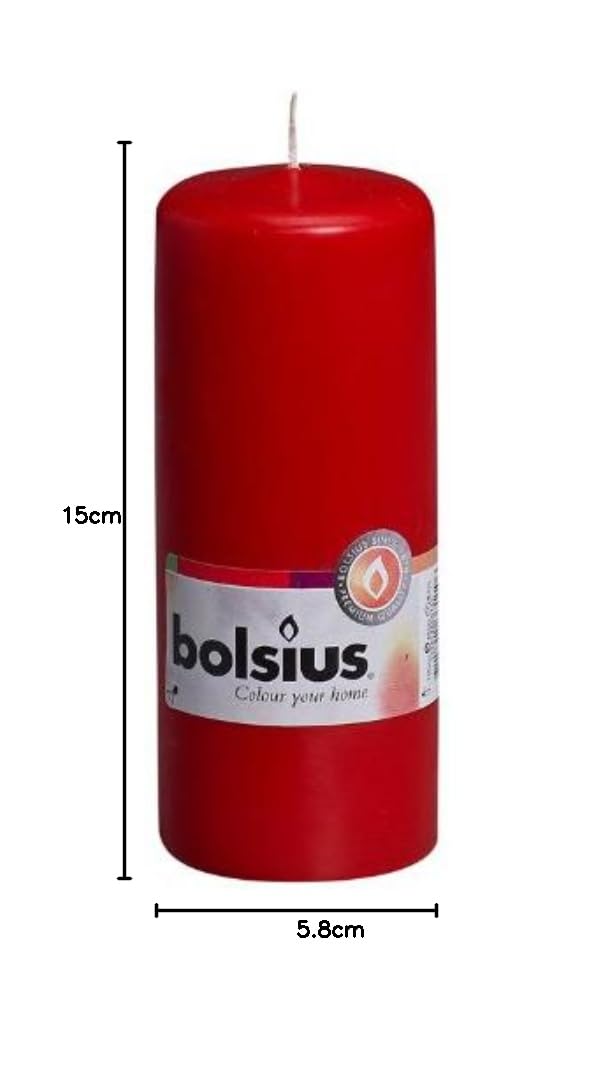 bolsius-essentials-stumpenkerzen-rot-10er-15x6cm-42h image 4
