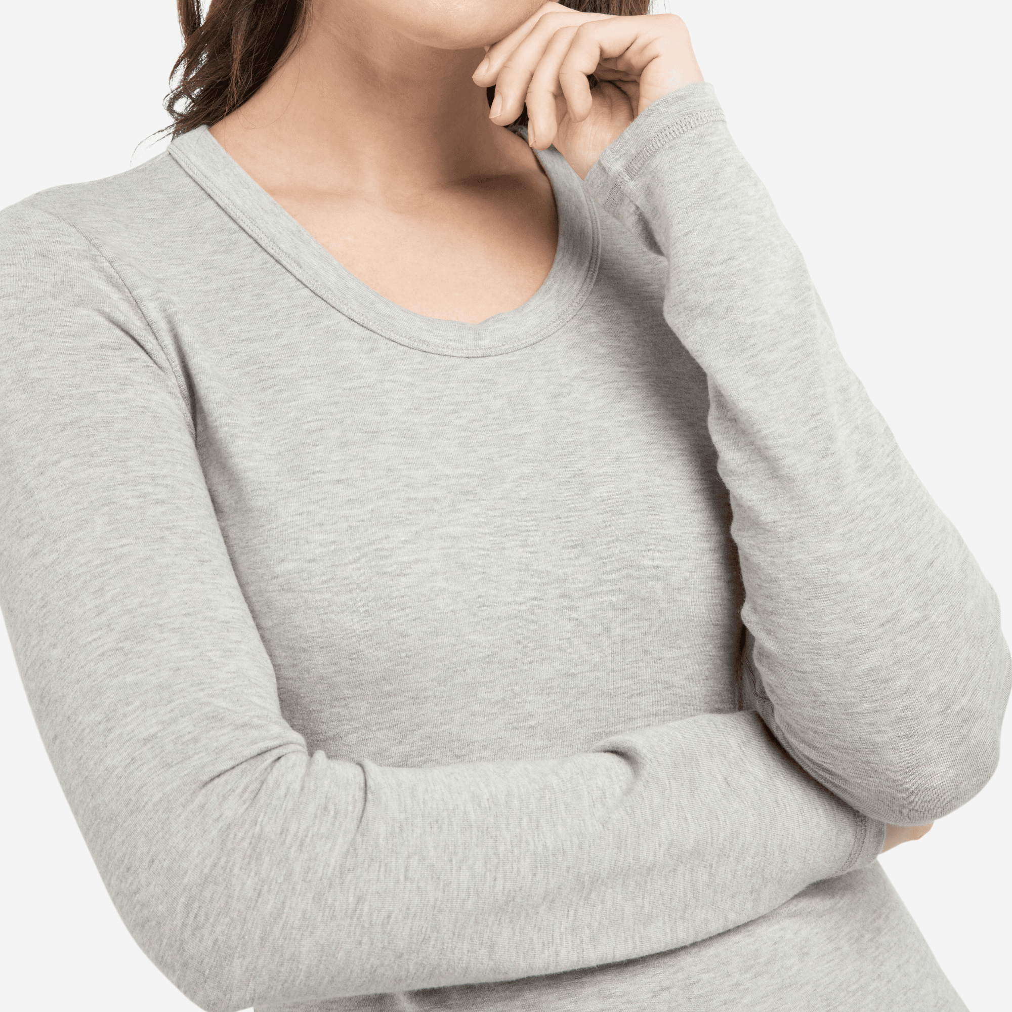 yaya-langarmshirt-grau-meliert-shirt-gr-e-m-rundhals image 4