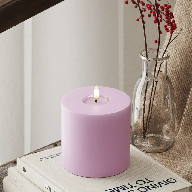 deluxe-homeart-blockkerzen-led-blockkerze-10x10-cm-lavendel image 1