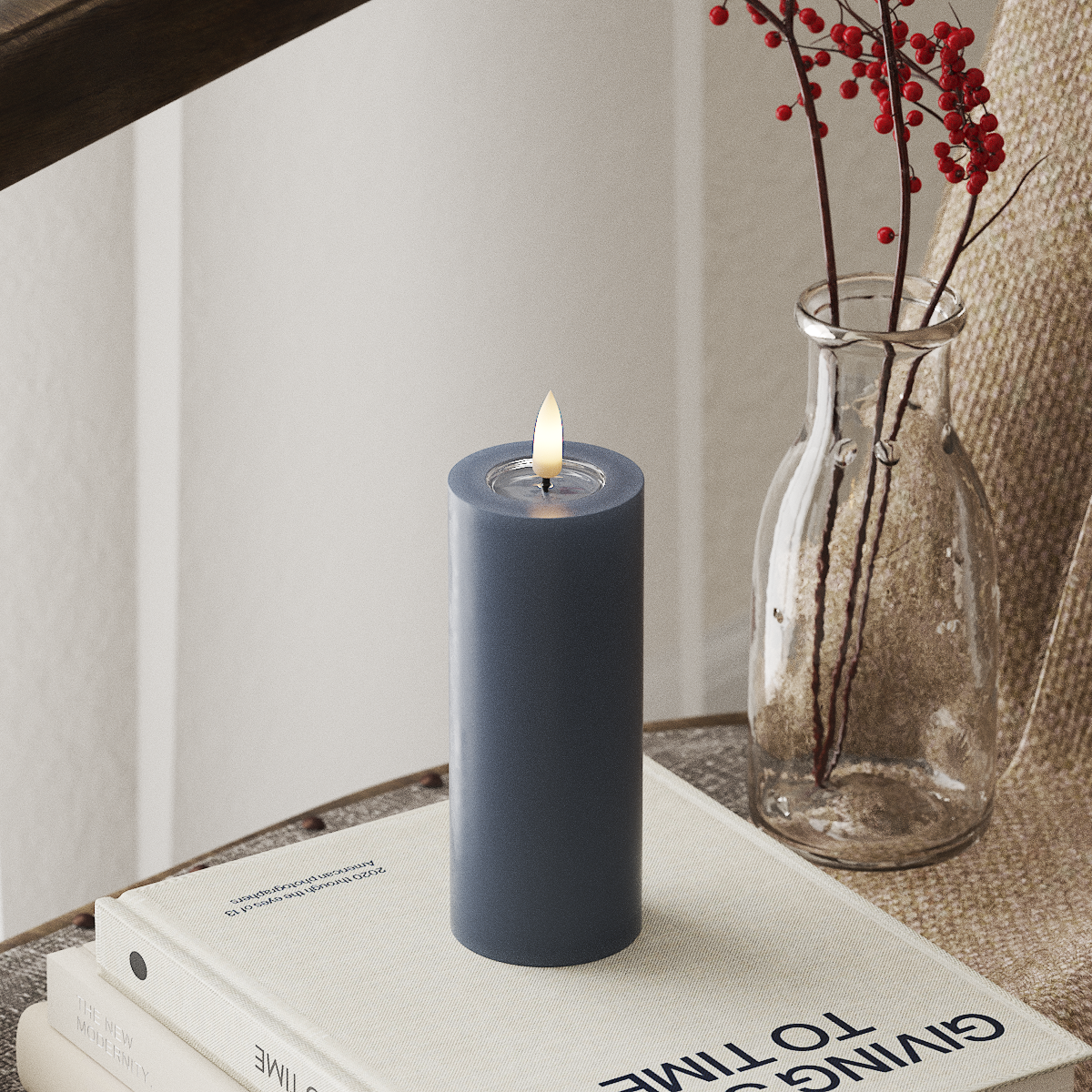 deluxe-homeart-blockkerzen-led-blockkerze-eisblau-5x12-5-cm image 1