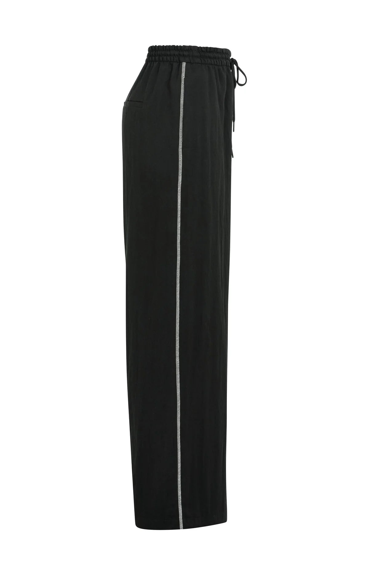 yaya-wide-leg-hose-schwarz-kontrastn-hte-stoffhose image 8