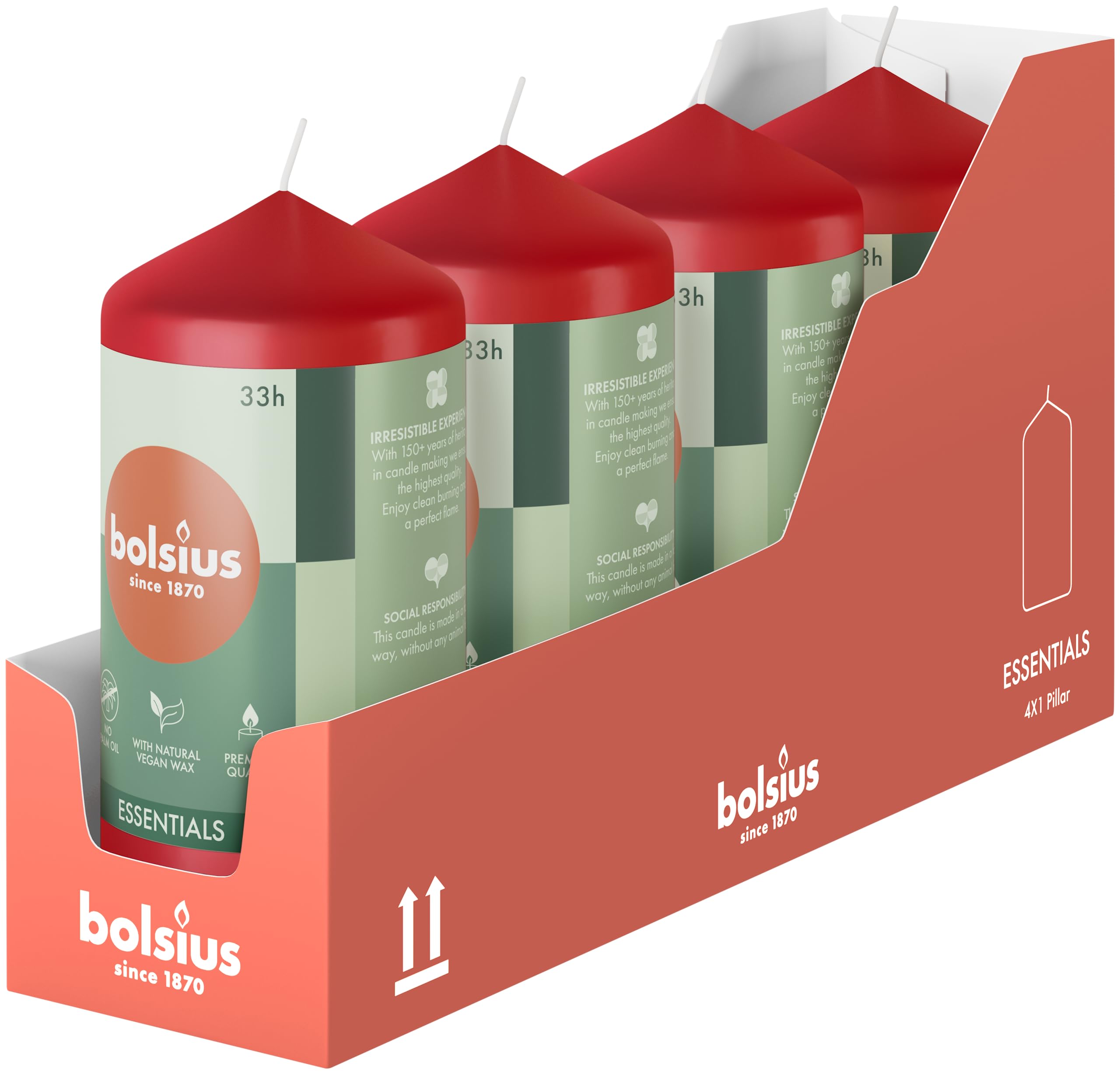bolsius-essentials-stumpenkerzen-rot-12x6cm-4er-33h image 7