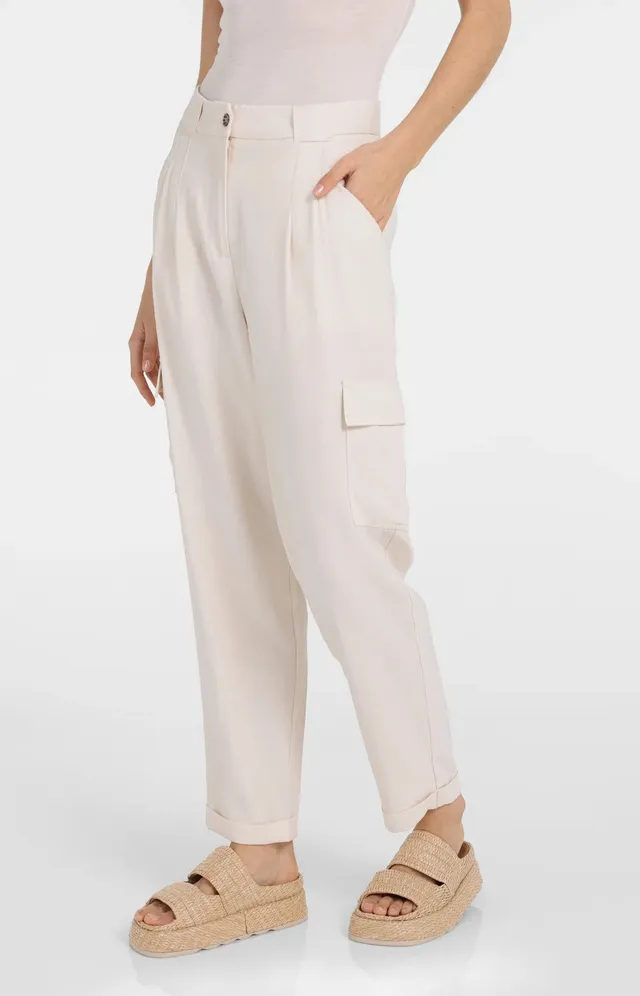 yaya-cargohose-gerades-bein-hose-beige-gr-36 image 1