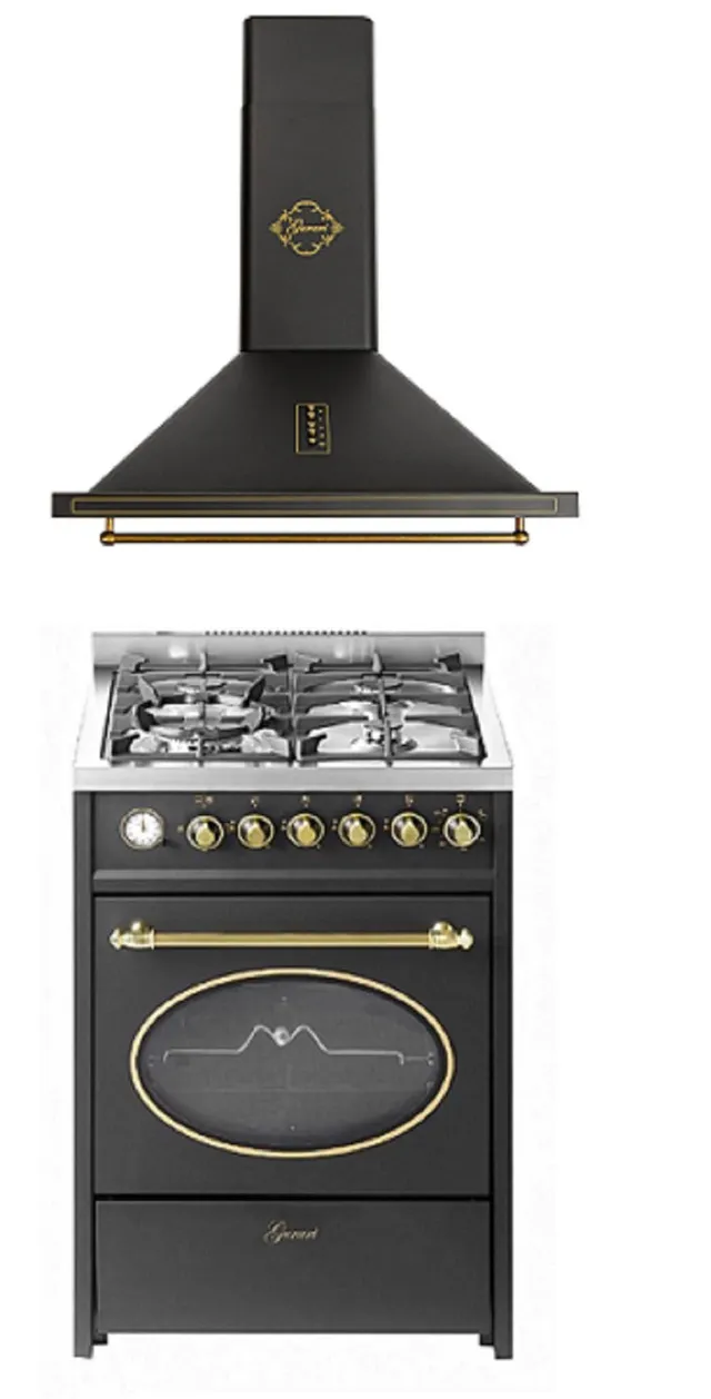 gurari-gch-g-614-bl-gas-standherd-60-cm-set-schwarz-haube image 1
