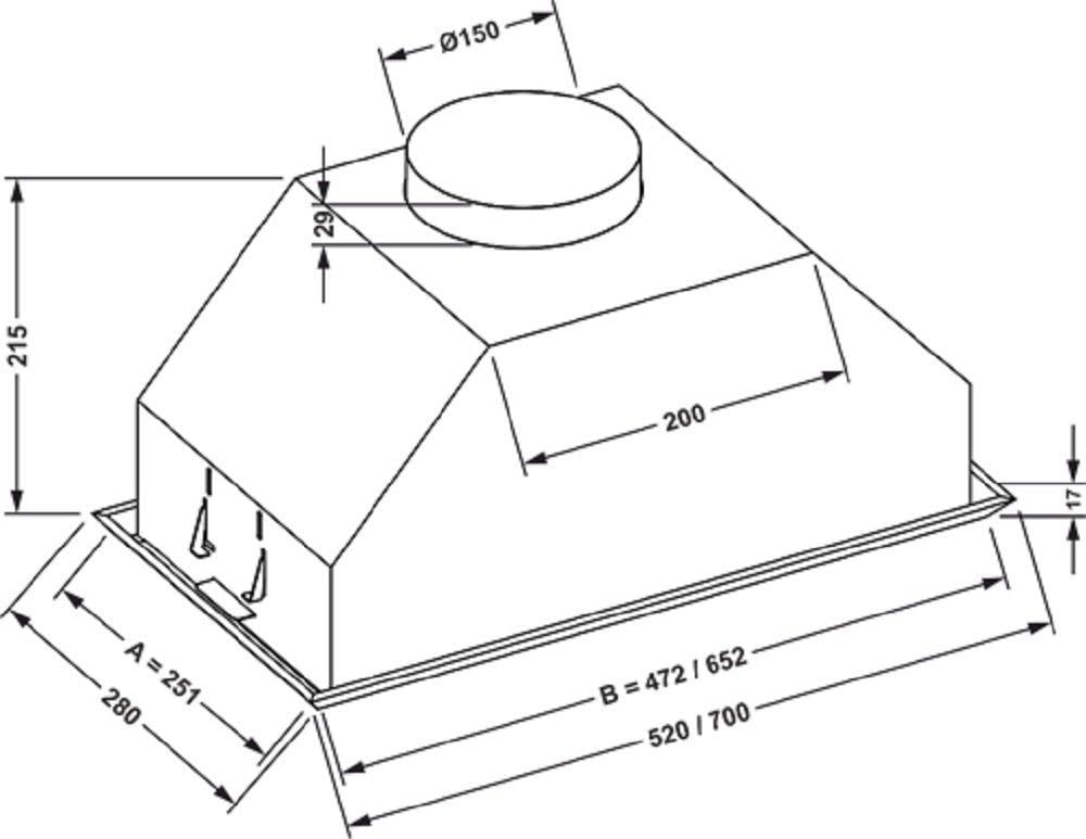 gurari-gch-b-051-70-is-deckenhaube-70-cm-edelstahl-1000m-h image 3